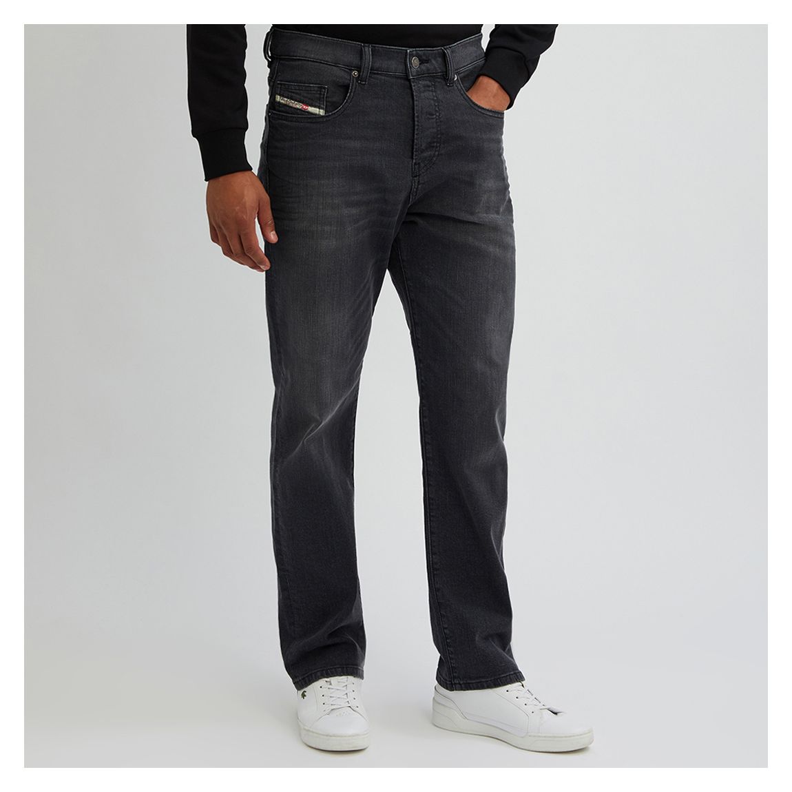 Washed Black D-Viker Straight Jeans main product photo