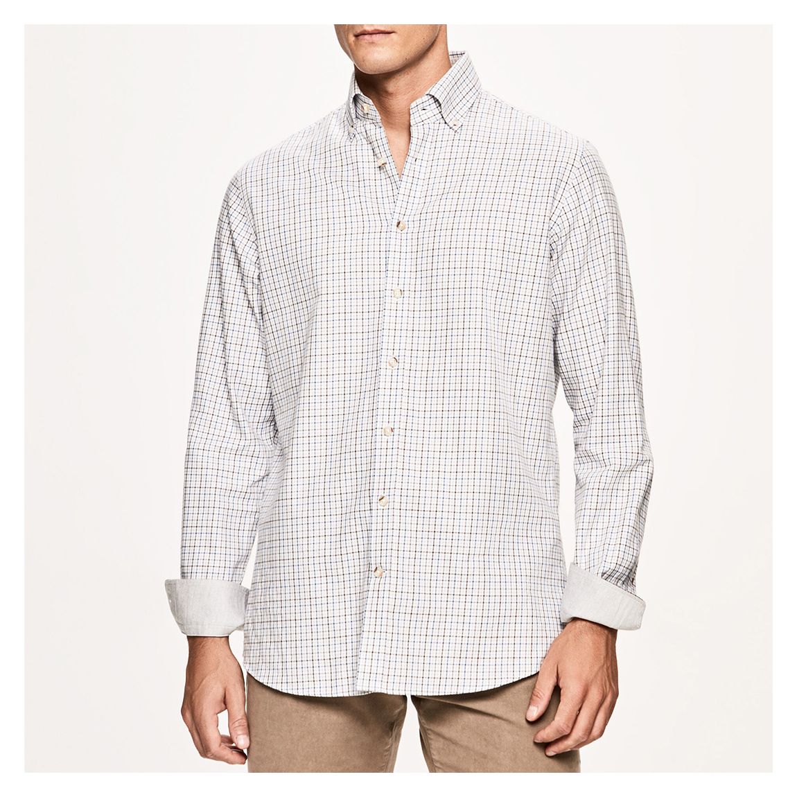 White Plaid Shirt main product photo