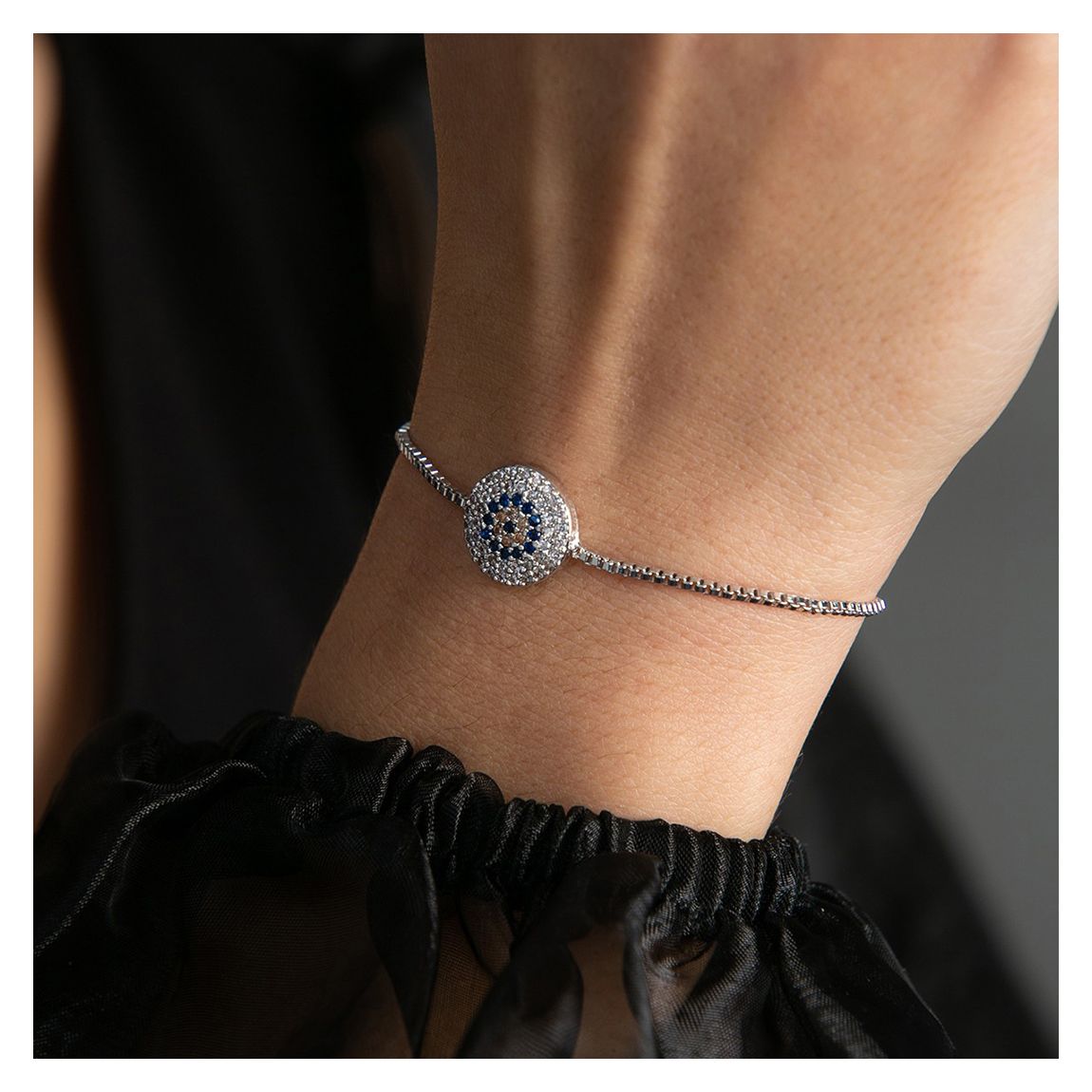 Silver Diamond Bracelet main product photo