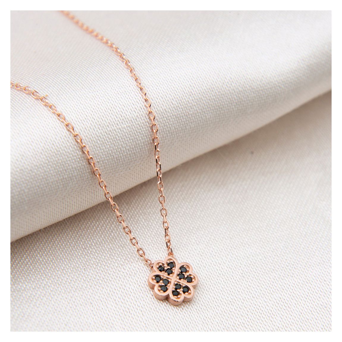 Black & Rose Gold Necklace main product photo