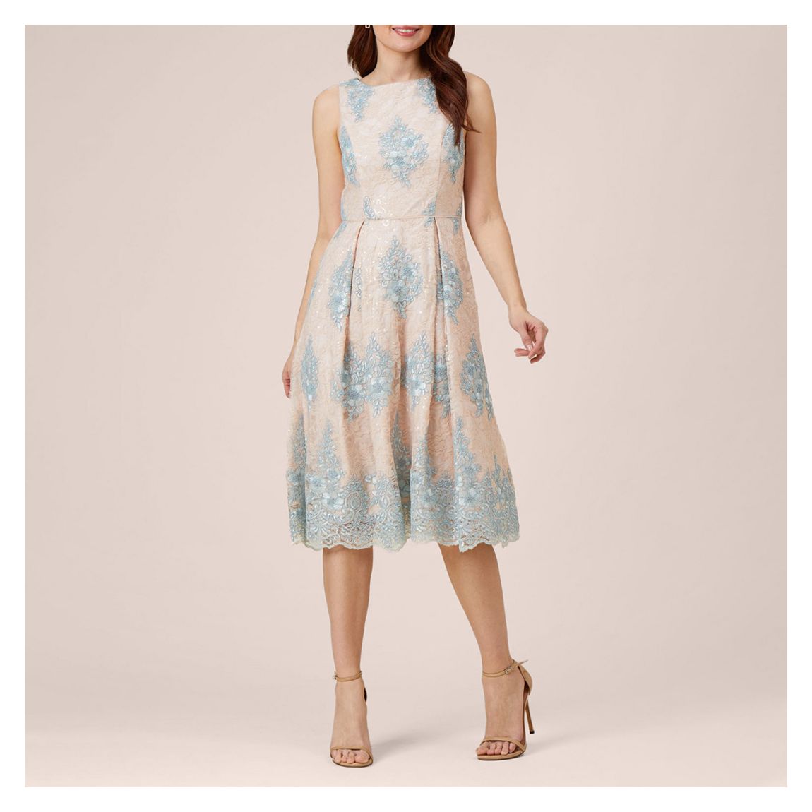 Multi Embroidered Lace Fit And Flare main product photo
