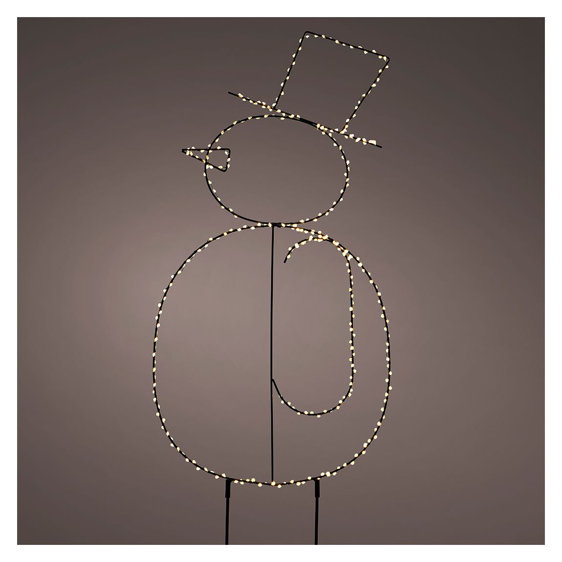 LED Outdoor Stake Light Snowman, H77cm main product photo