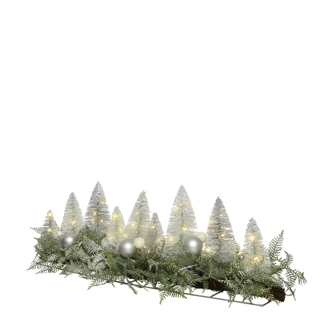 Light Up Brush Forest Light Up Table Piece, White main product photo