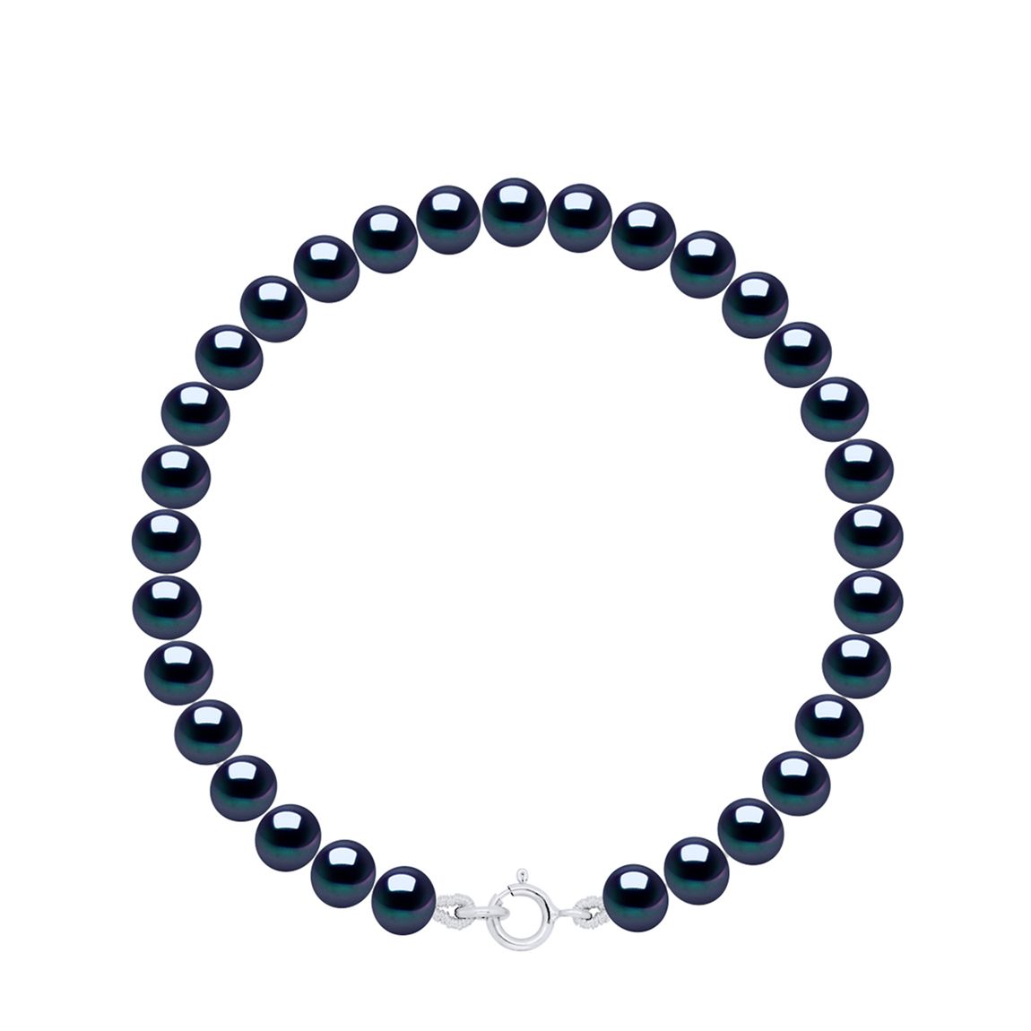 Black Bracelet Row Of Pearl main product photo
