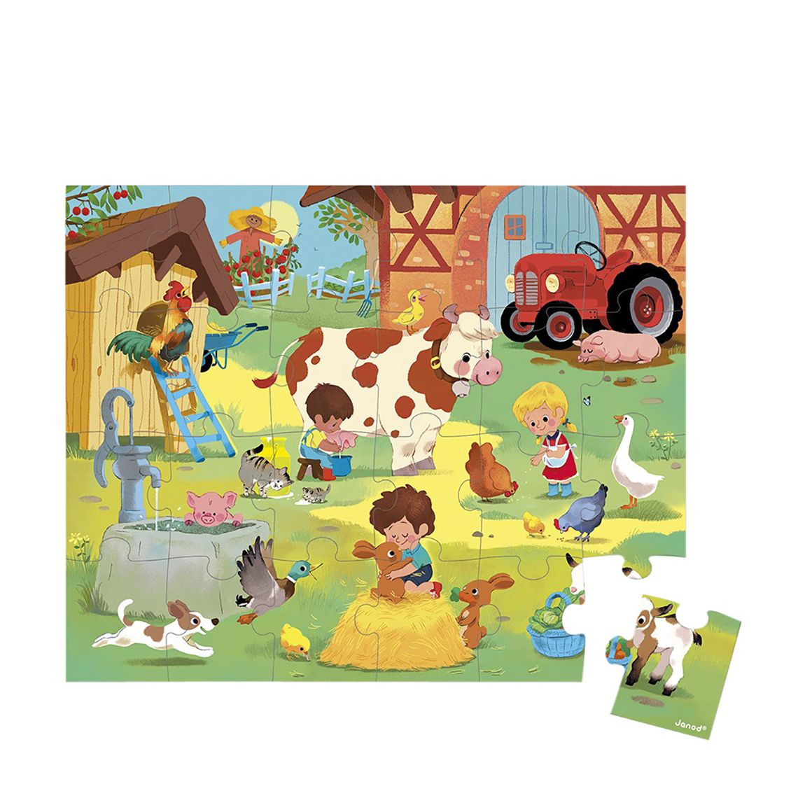 Puzzle A Day At The Farm, 24 Pieces main product photo