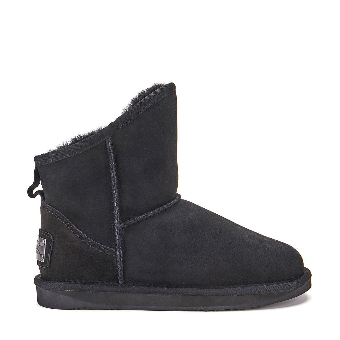 Black Cosy Extra Short Sheepskin Boots main product photo