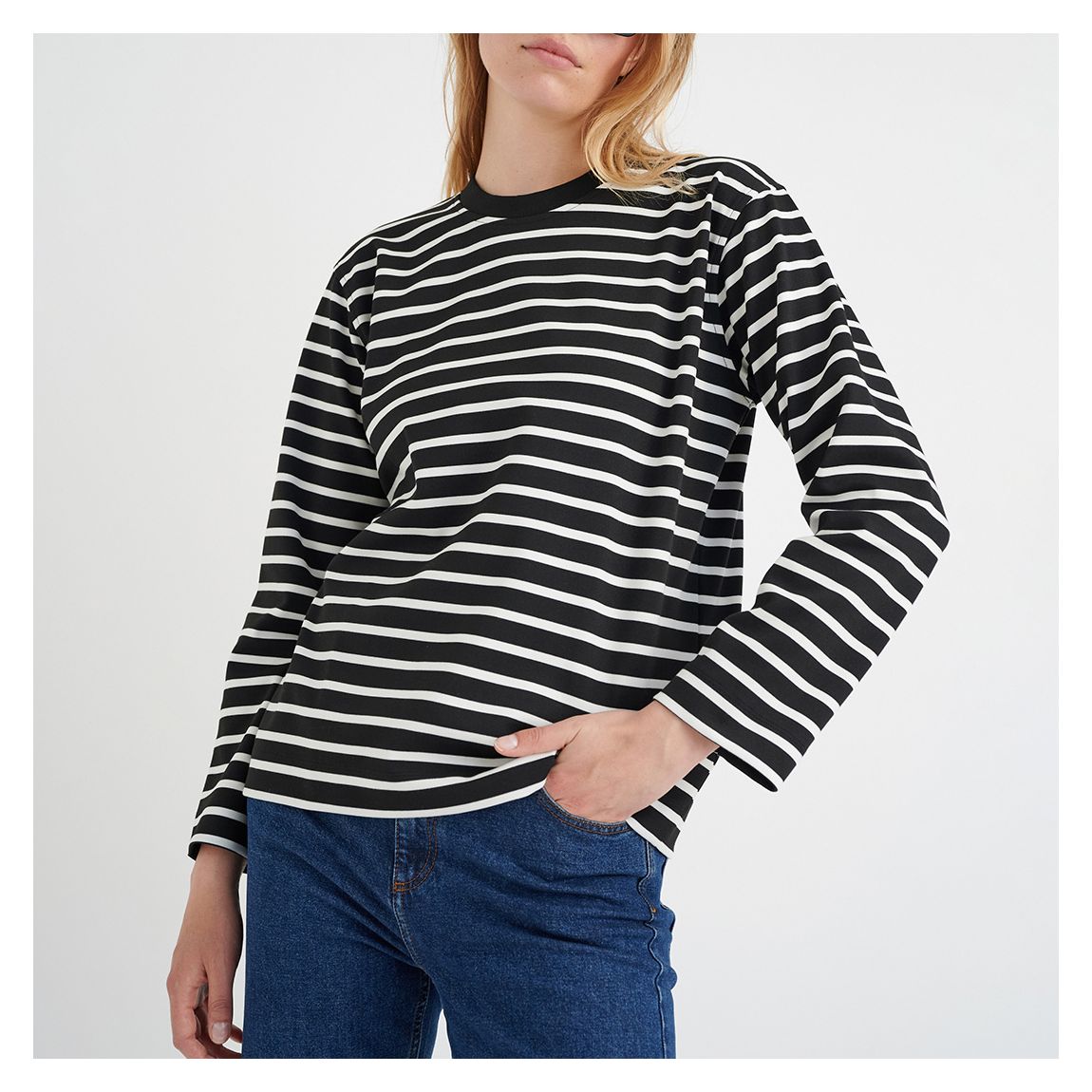 Black Stripe Marlena Top main product photo