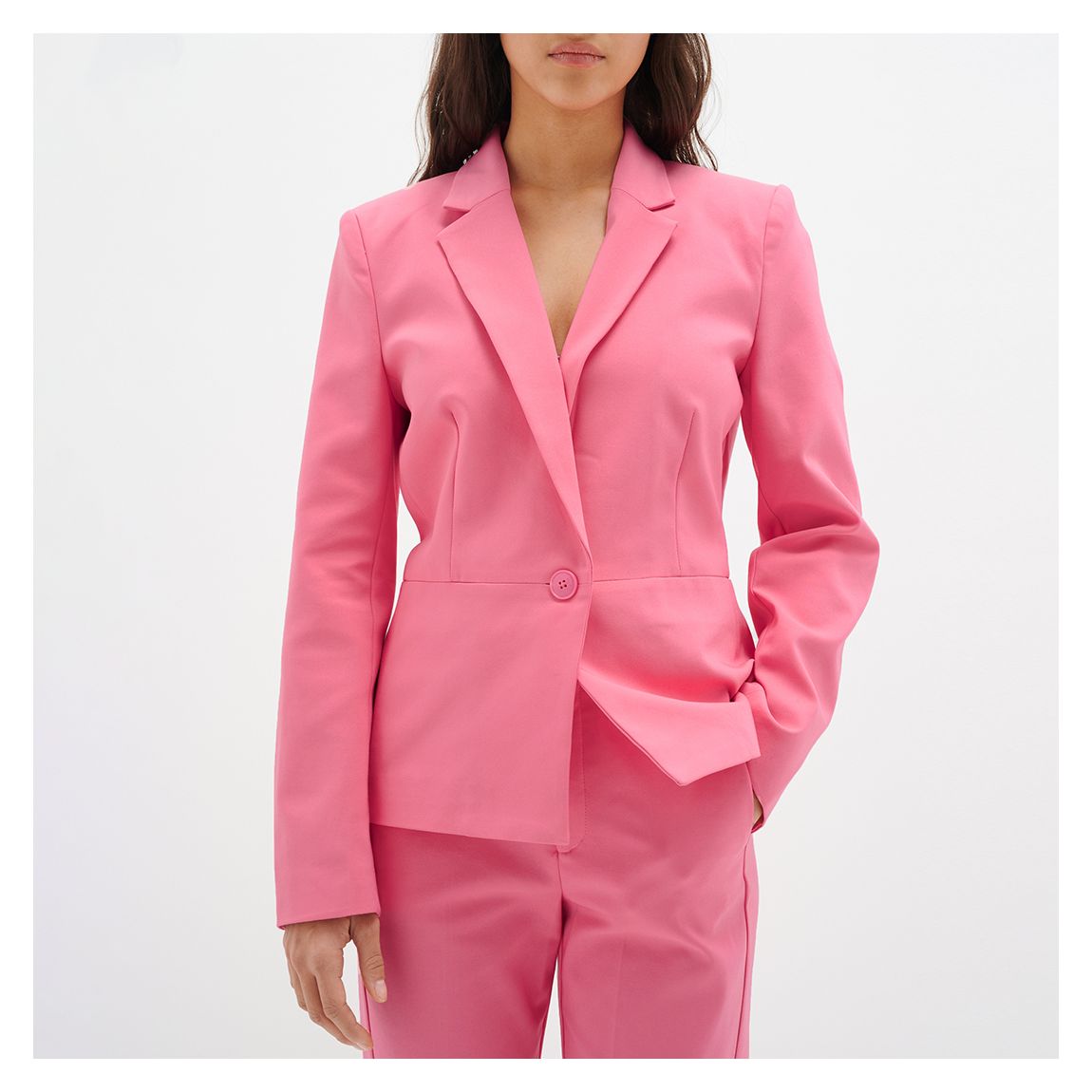 Pink Zella Cotton Blend Blazer main product photo