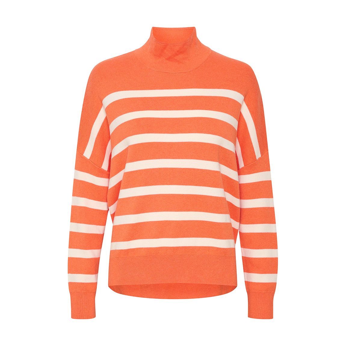 Orange Tenley Turtleneck Cotton Jumper main product photo