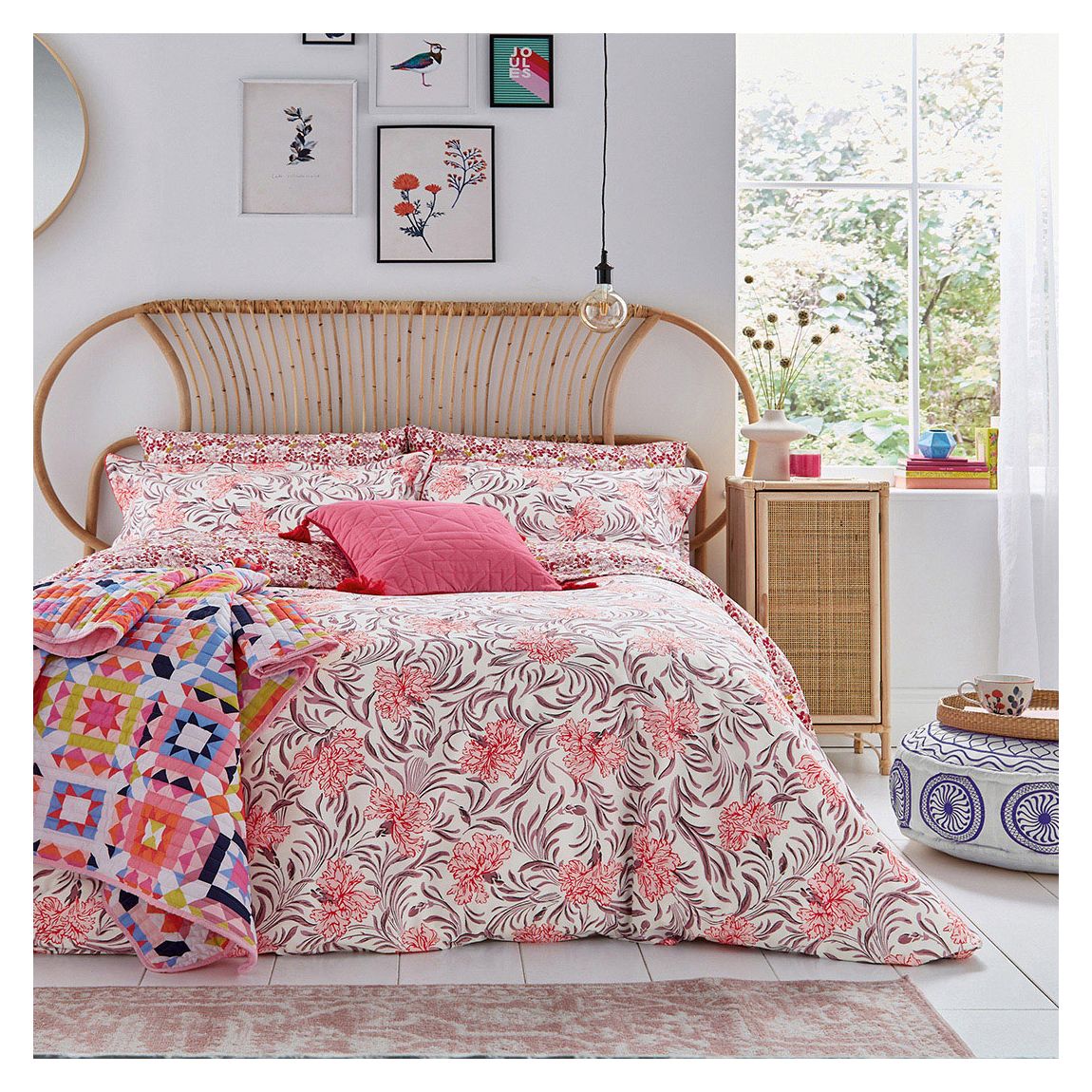 Garland Floral King Cover Set, Multi main product photo