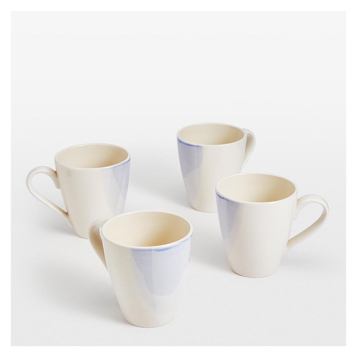 Set of 4 Blue Delano Mugs main product photo