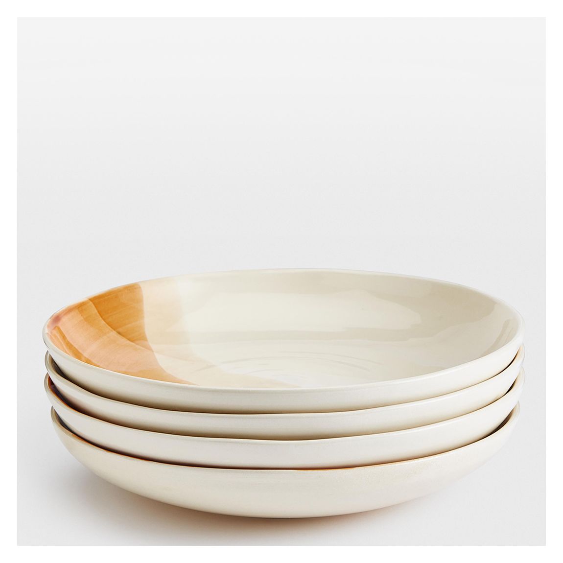 Set of 4 Rust Delano Pasta Bowls main product photo