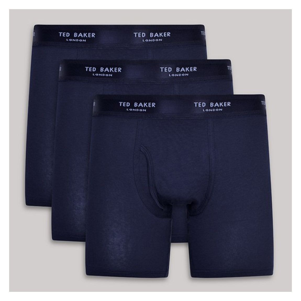 Navy Ted Baker 3-Pack Cotton Boxer Brief main product photo