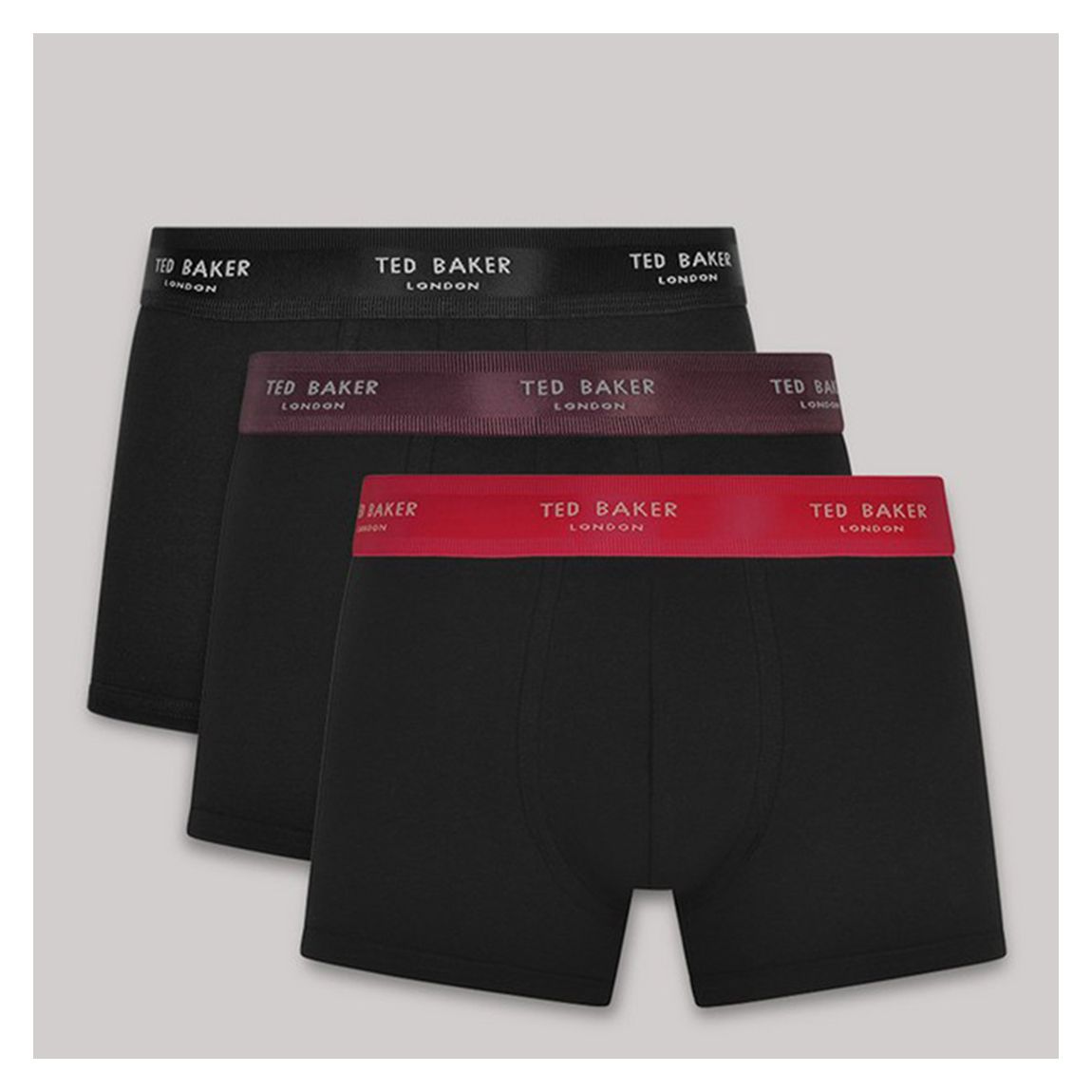 Black Ted Baker 3-Pack Cotton Fashion Trunk main product photo