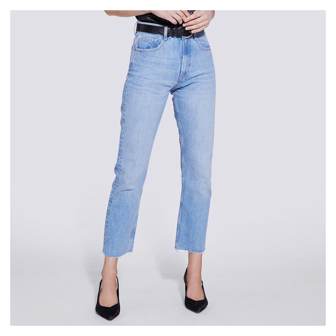 Light Blue Hypnosis Cropped Jeans main product photo