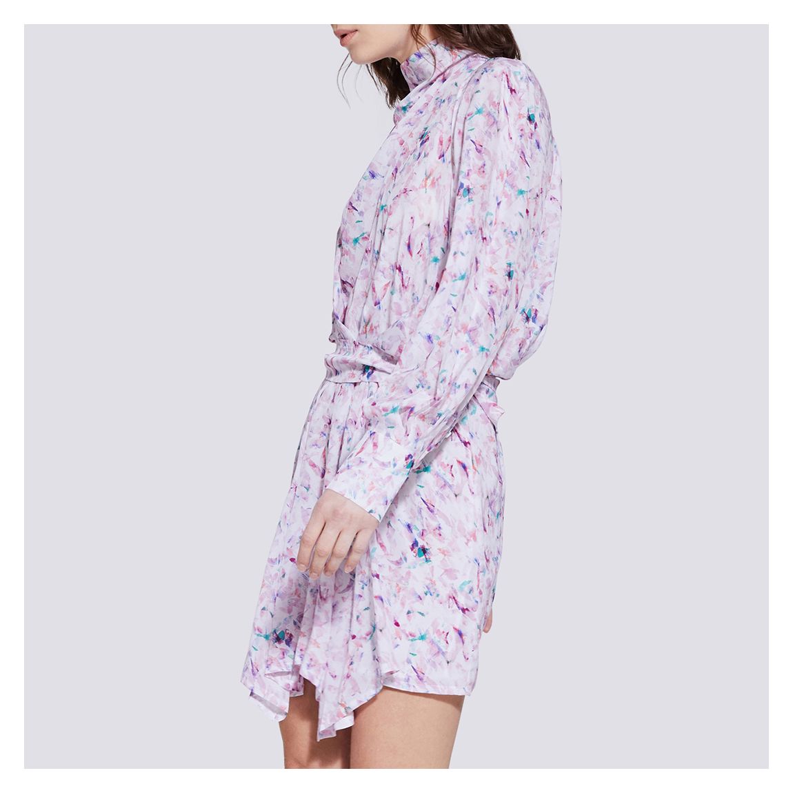 Light Pink Bily Floral Mini Dress main product photo