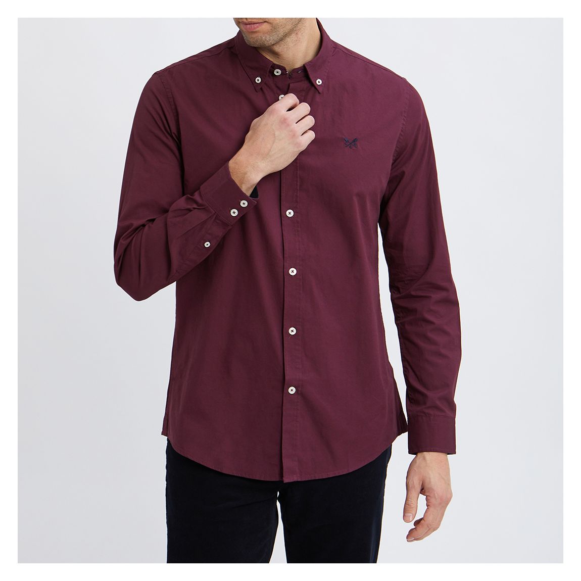 Maroon Classic Slim Fit Shirt main product photo