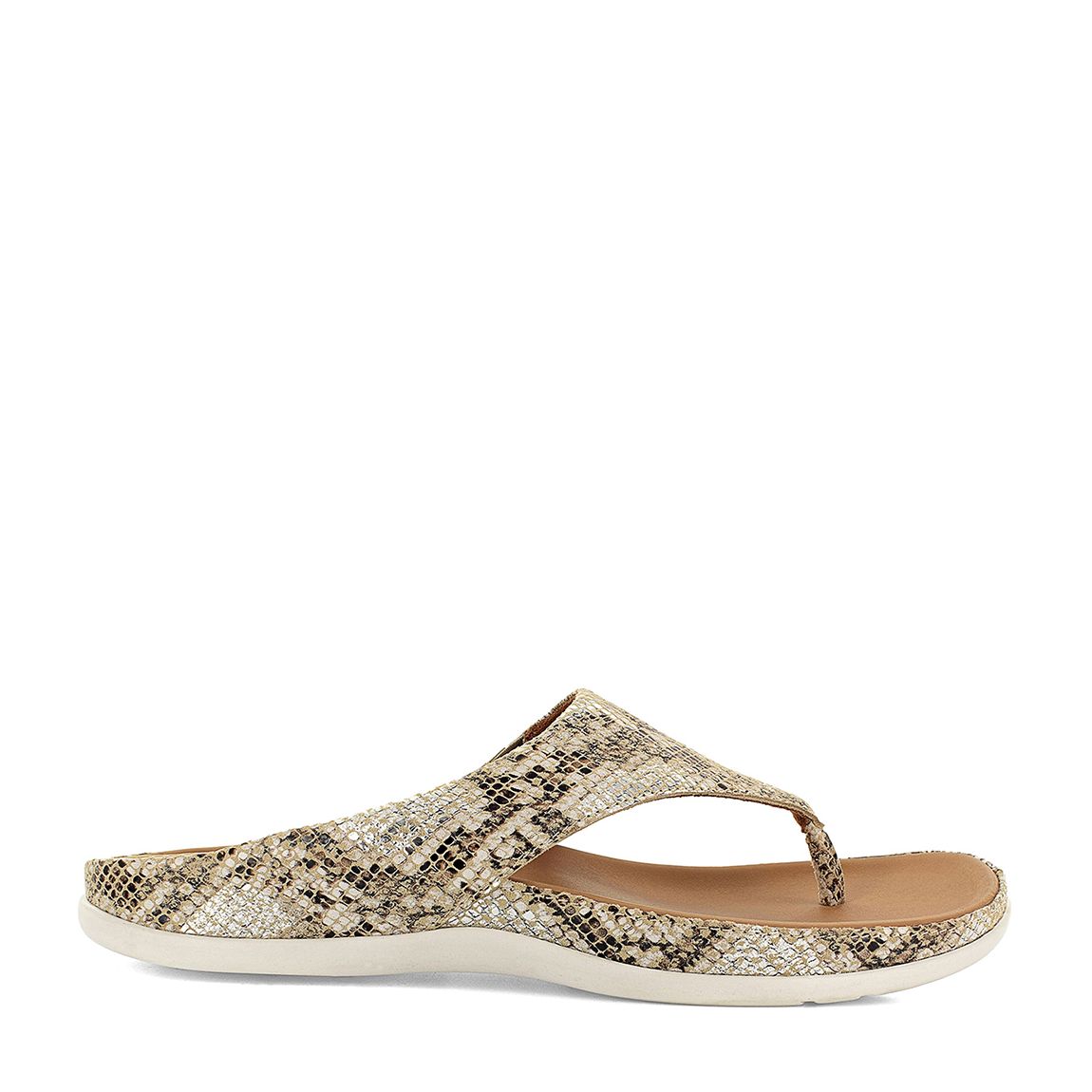 Snake Print Maui Toe Post Sandals main product photo