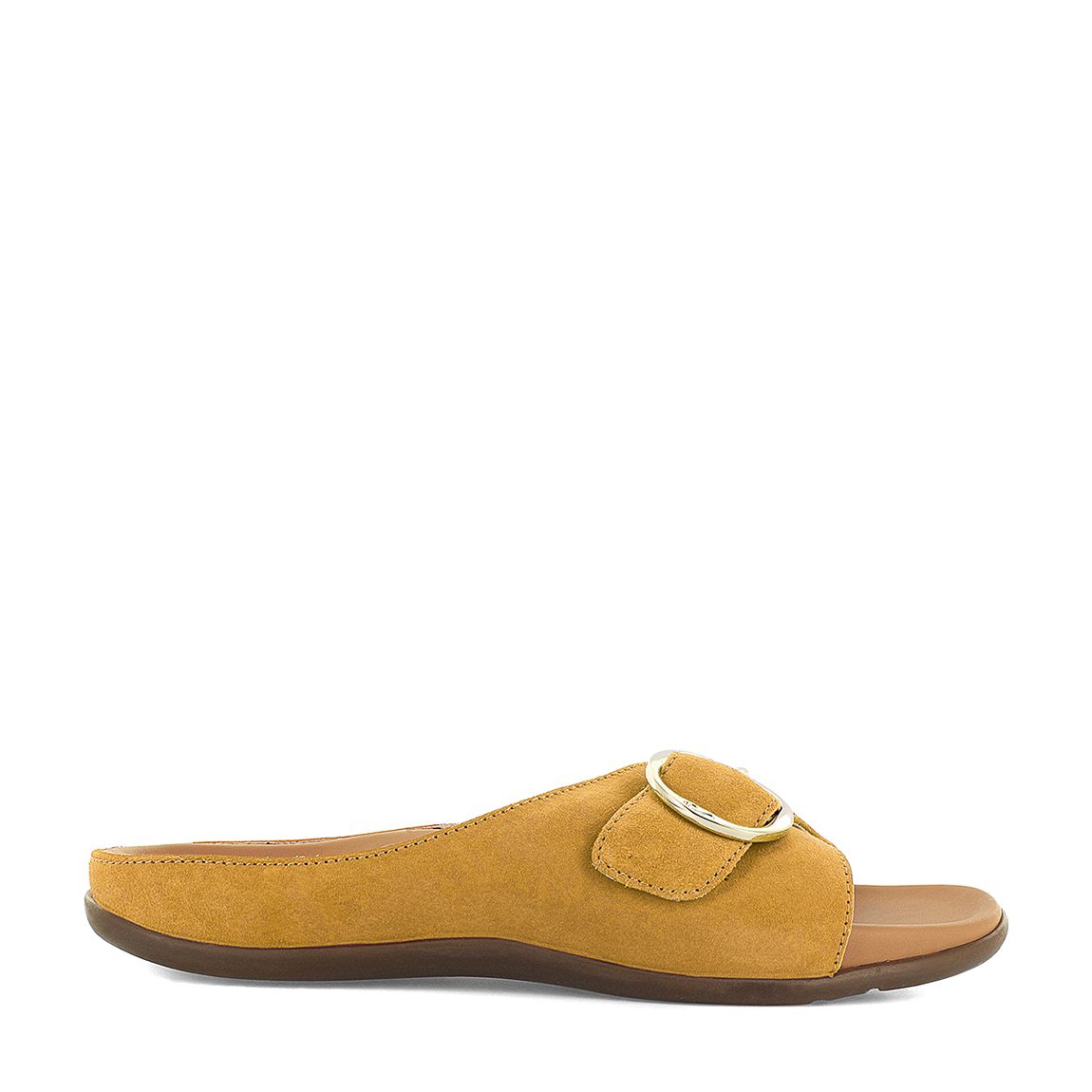 Yellow Gavi Buckle Slip On Sandals main product photo