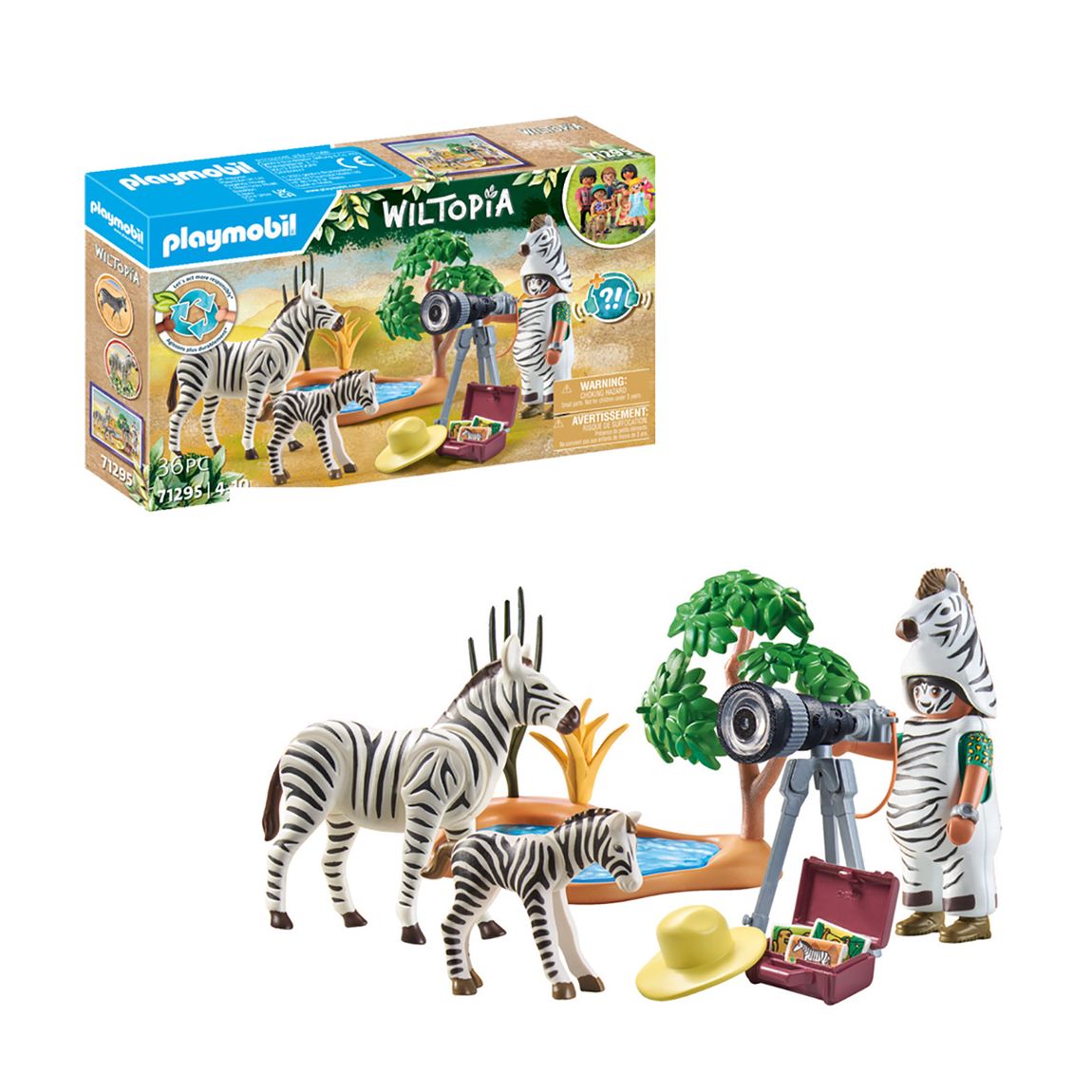 Wiltopia Photographer with Zebras - 71295 main product photo