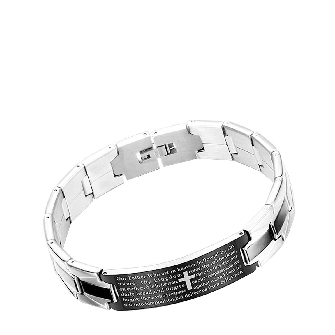 Silver And Black Two Tone Spiritual Bracelet main product photo