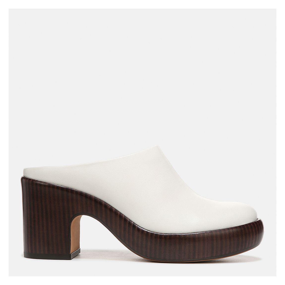 Women's Cream Navina Leather Mule main product photo