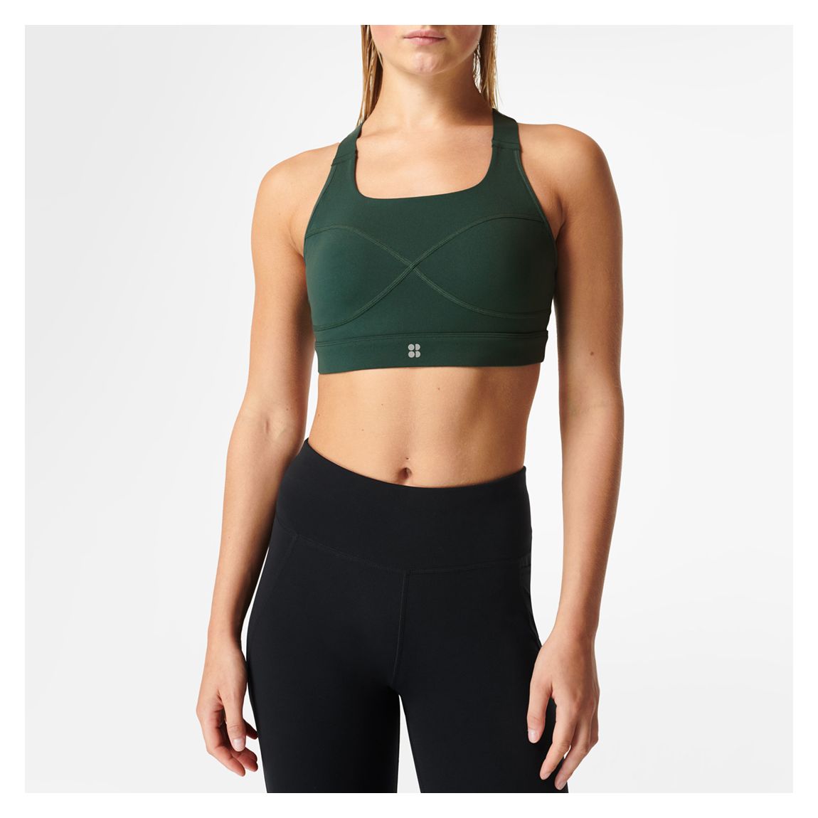 Trek Green Power Medium Impact Sports Bra main product photo