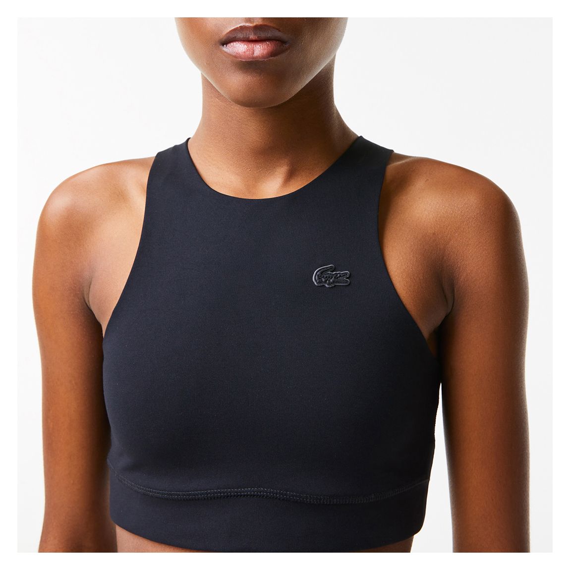 Black Seamless Sports Bra main product photo