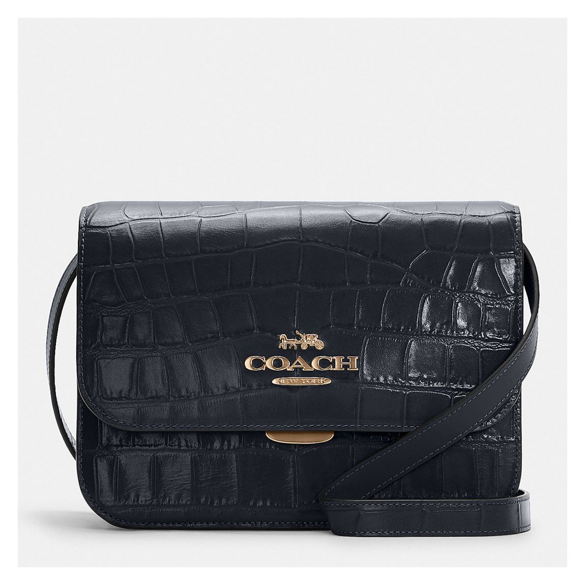 Midnight Croc Brynn Flap Crossbody main product photo