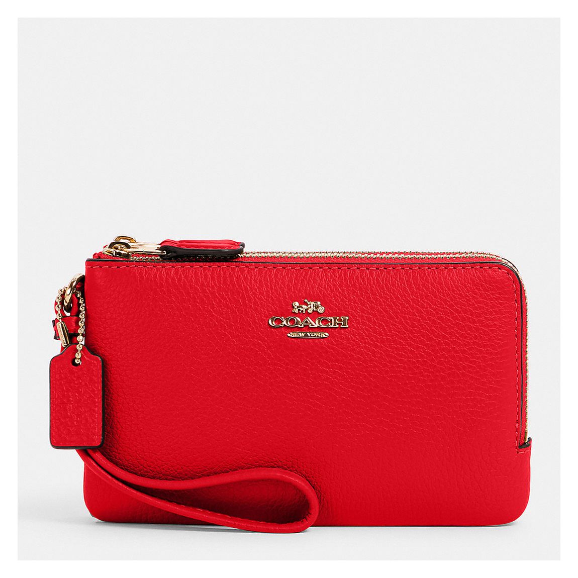 Refined Pebbled Leather Double Corner Zip main product photo