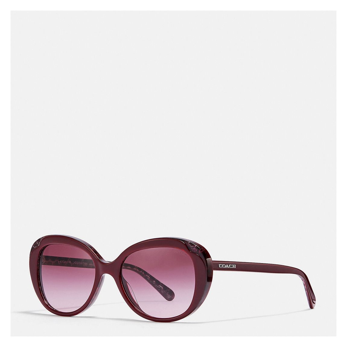 Burgundy Peek A Boo Round Sunglasses main product photo