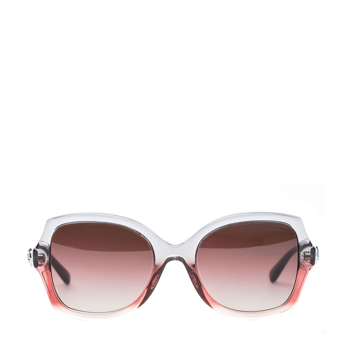 Grey Burgundy Gradient Horse And Carriage Geometric Sunglasses main product photo