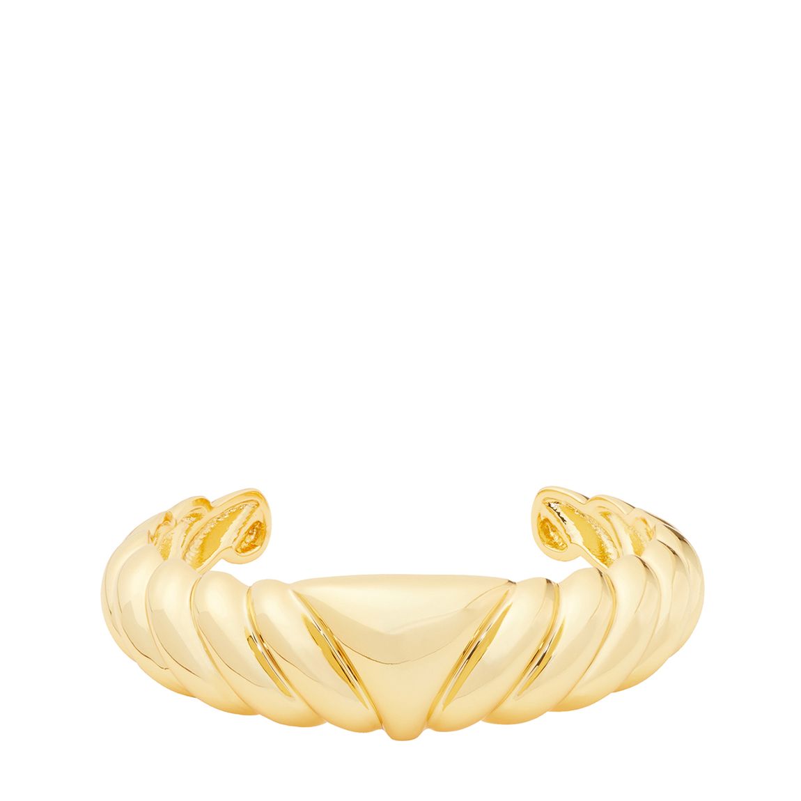 Gold French Twist Cuff Bracelet main product photo