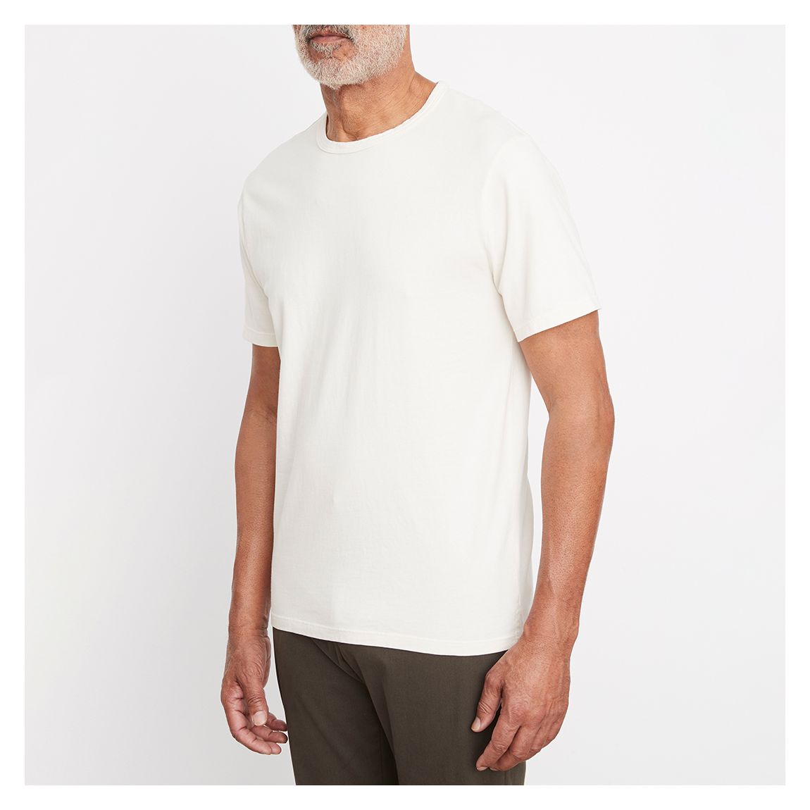 Off-White Short Sleeve Crew Neck Cotton T-Shirt main product photo