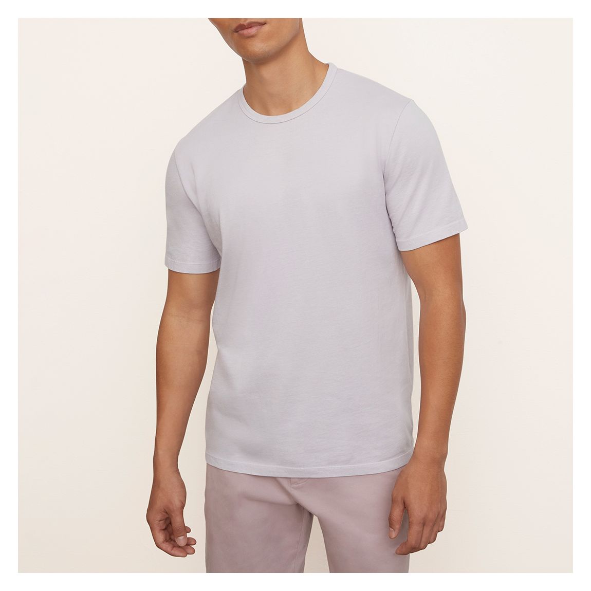 Grey Short Sleeve Crew Neck Cotton T-Shirt main product photo