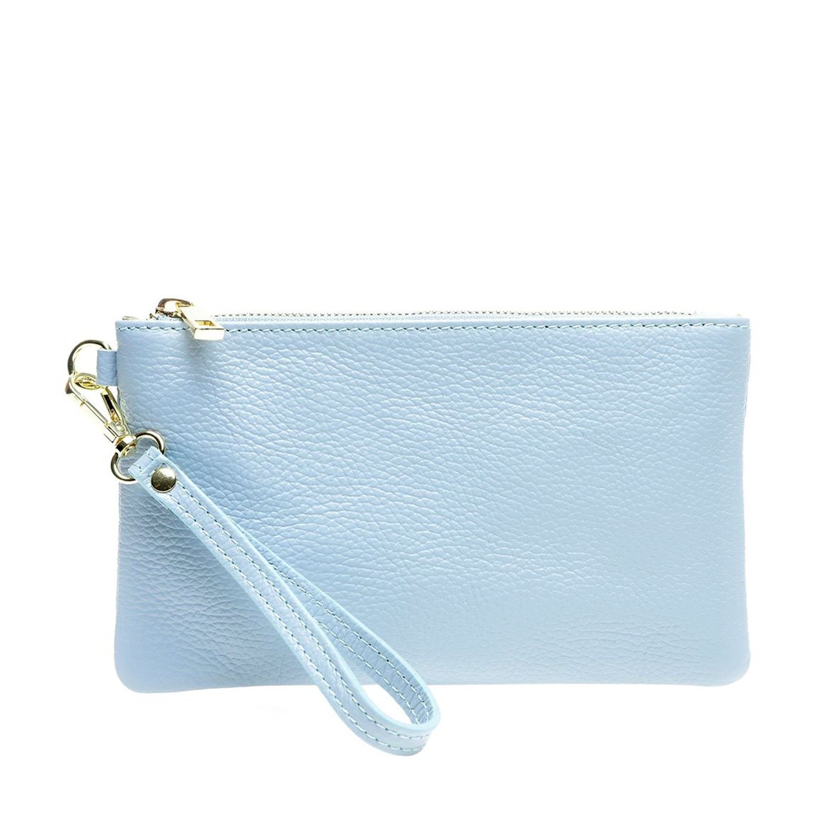 Blue Leather Clutch Bag main product photo