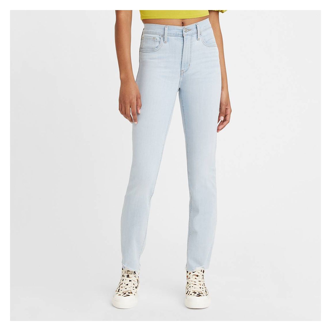 Pale Blue 724™ High Rise Straight Stretch Jeans main product photo