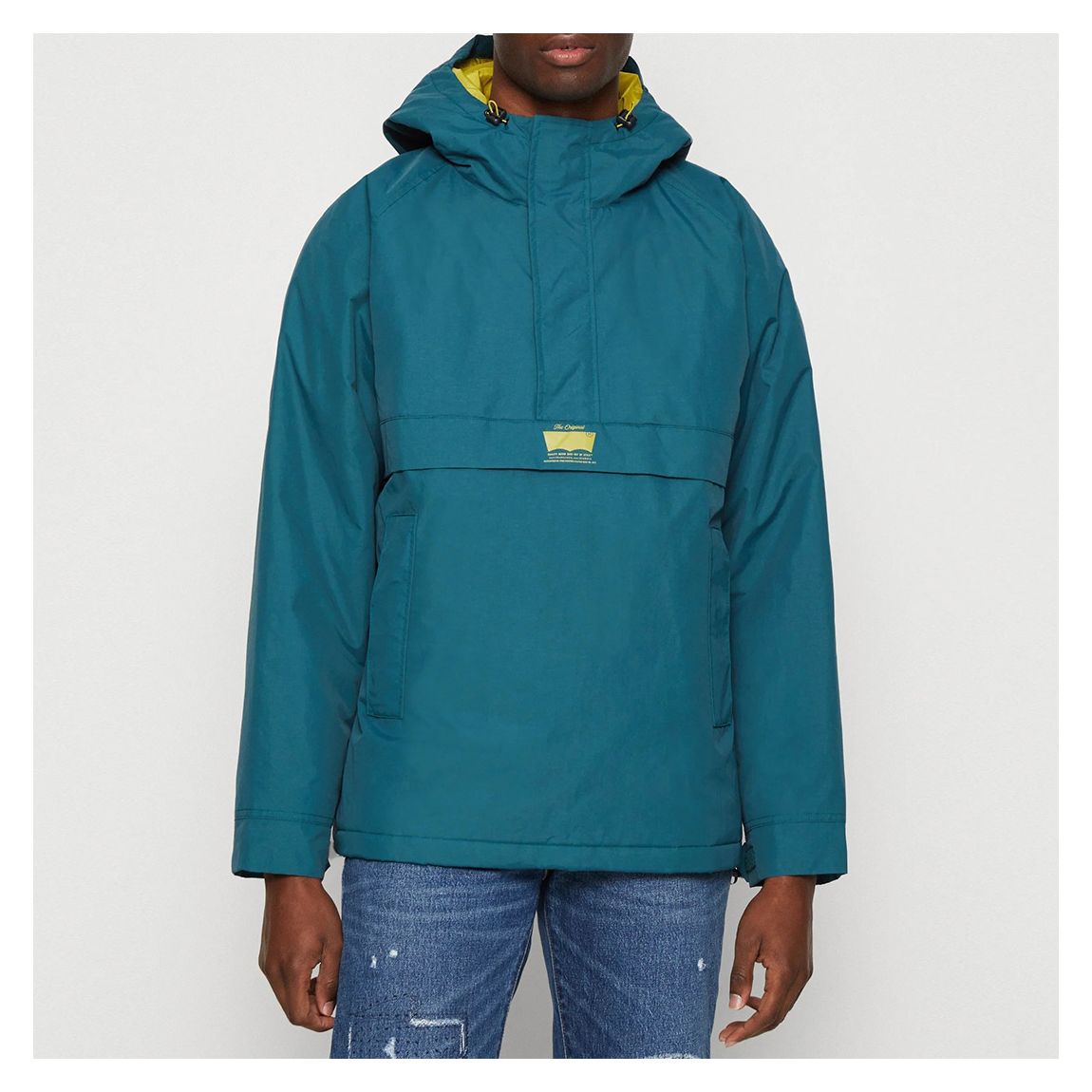 Teal Half Zip Hooded Jacket main product photo