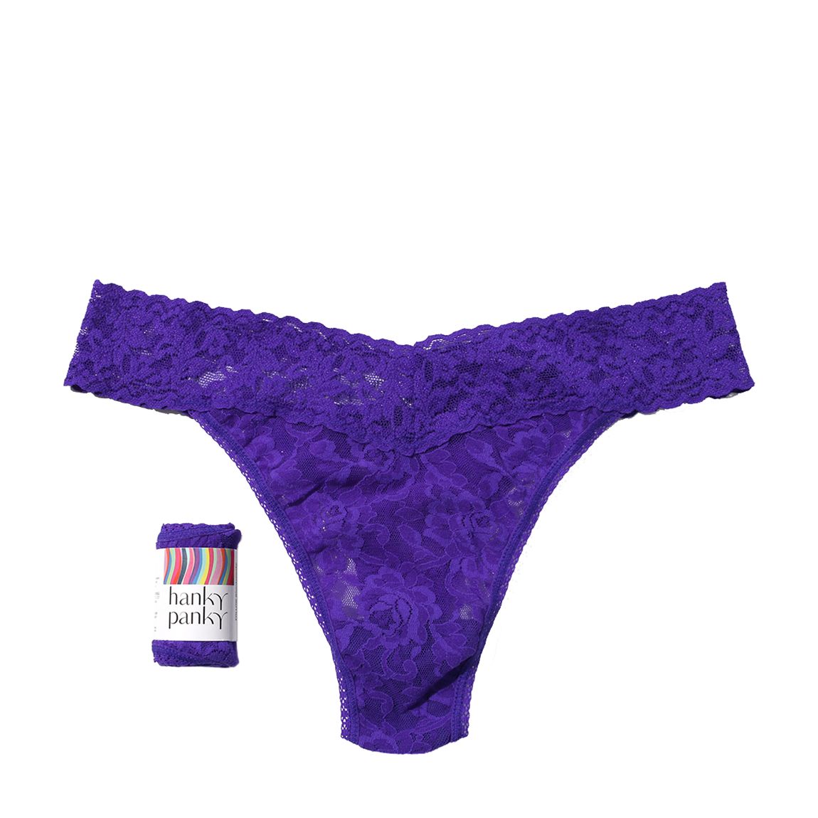 Hanky Panky Signature Lace, Original Rise Thong, Rolled main product photo