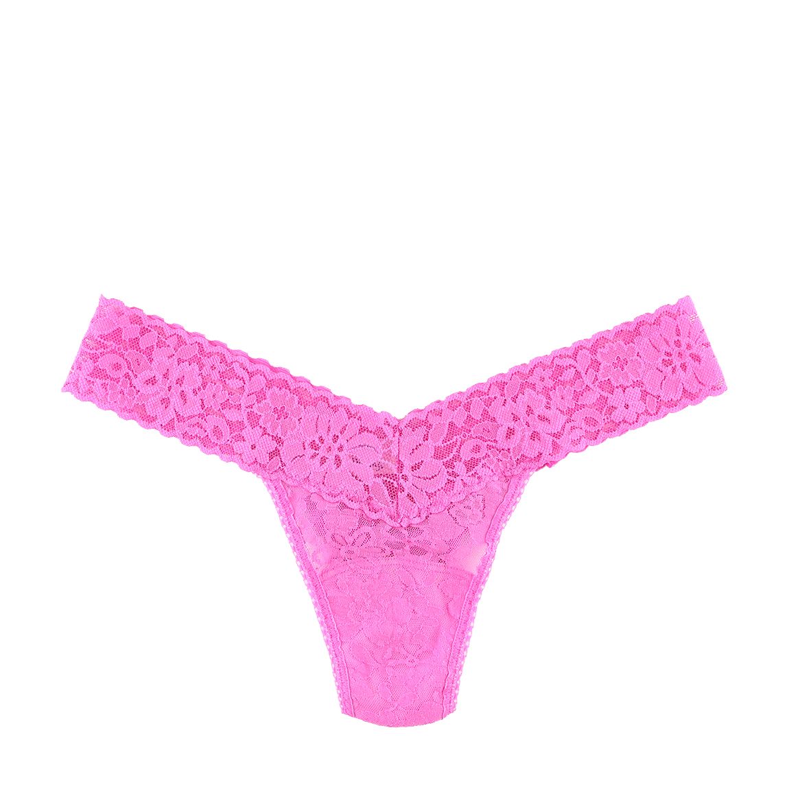 Pink Daily Lace, Low Rise Thong, Rolled main product photo