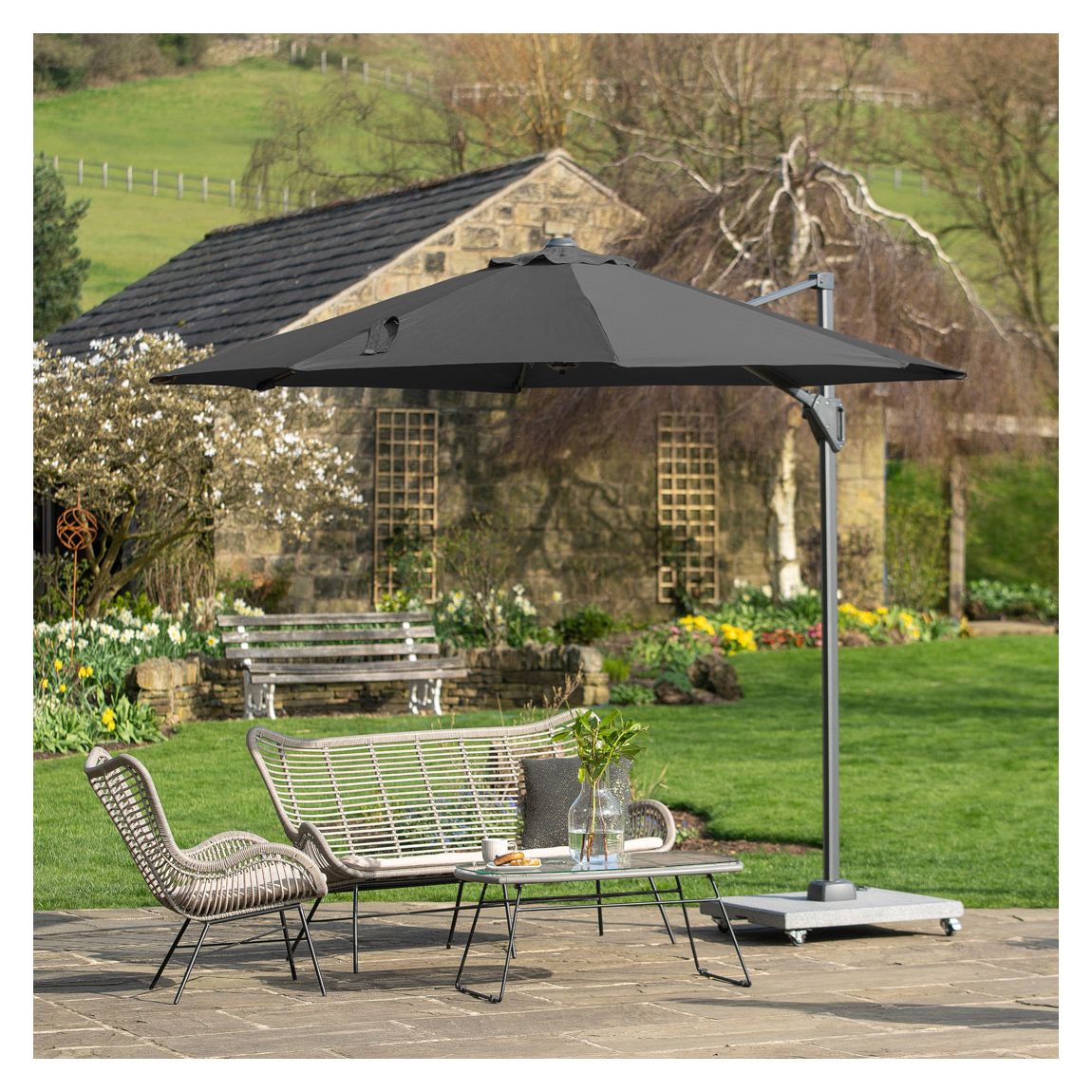 Voyager T1 3m Round Anthracite Parasol main product photo