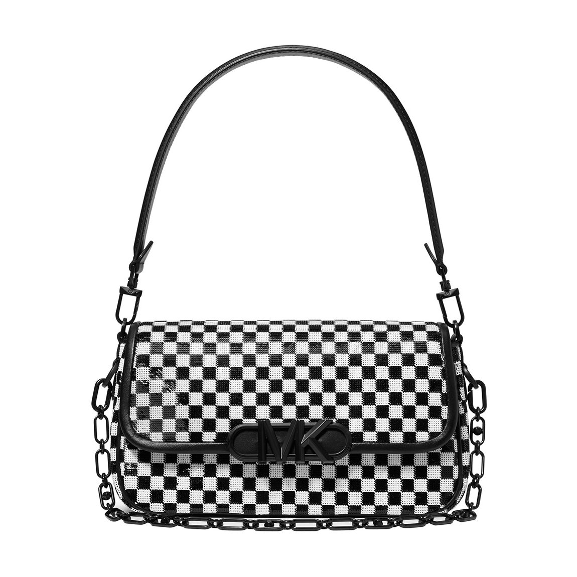 Black Optic White Parker Medium Pouchette Shoulder Bag main product photo