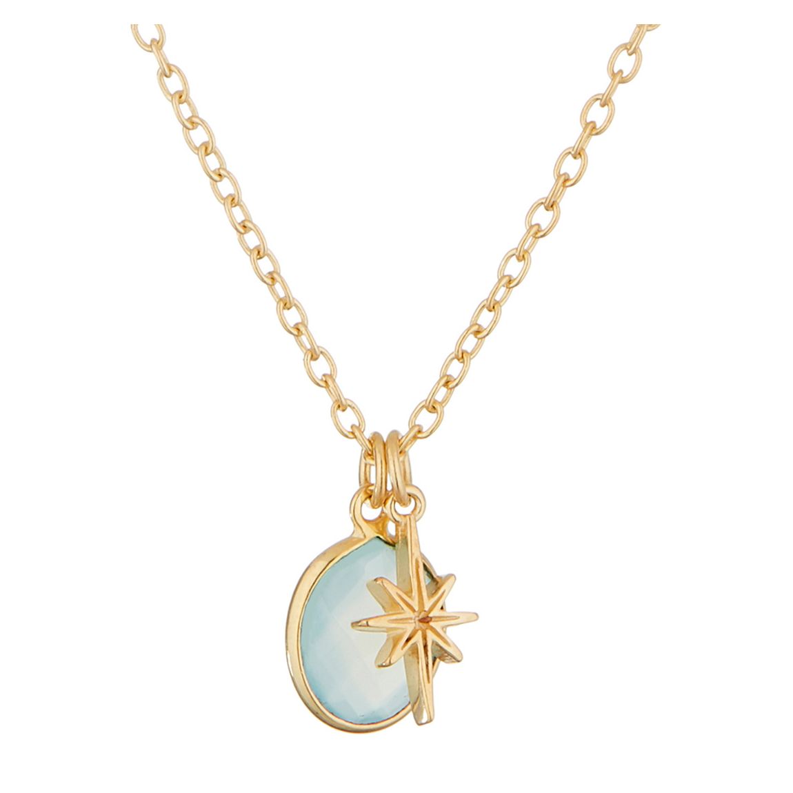 Blue Chalcedony "With Small Star" Necklace main product photo