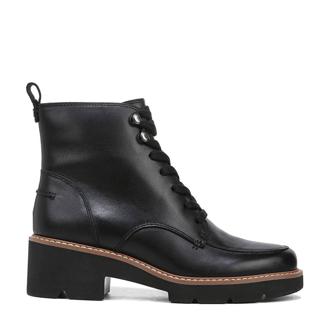 Black Dara Leather Ankle Boot main product photo