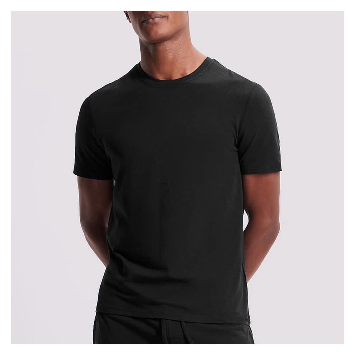 Black Relaxed Cotton Blend Top main product photo