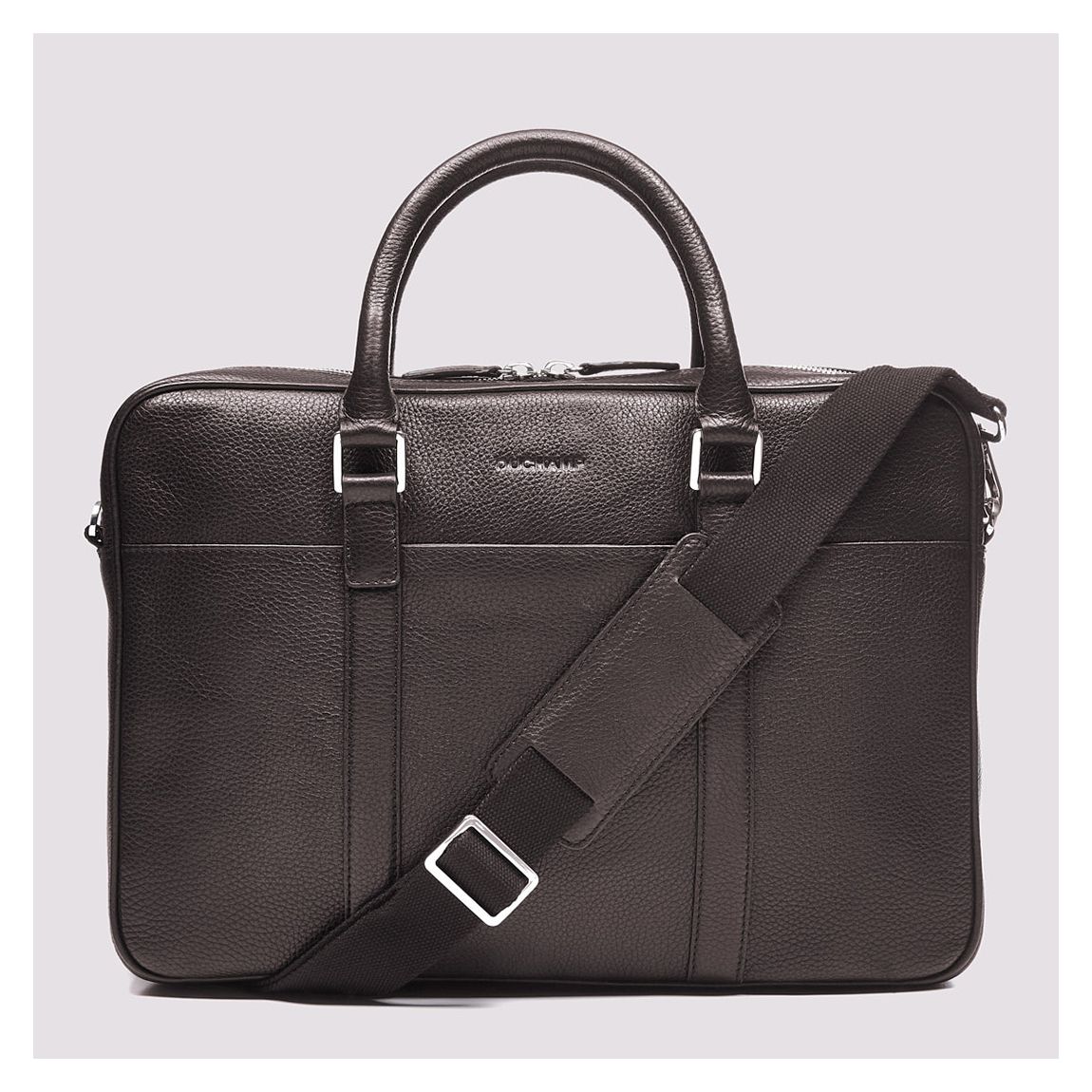 Dark Brown Leather Briefcase main product photo