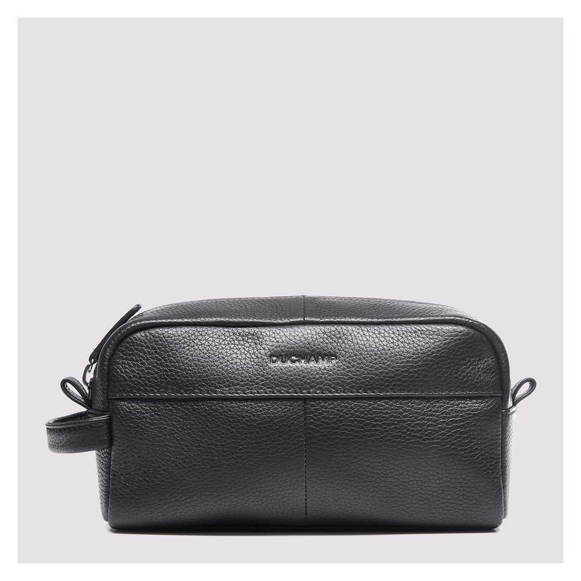 Black Leather Washbag main product photo