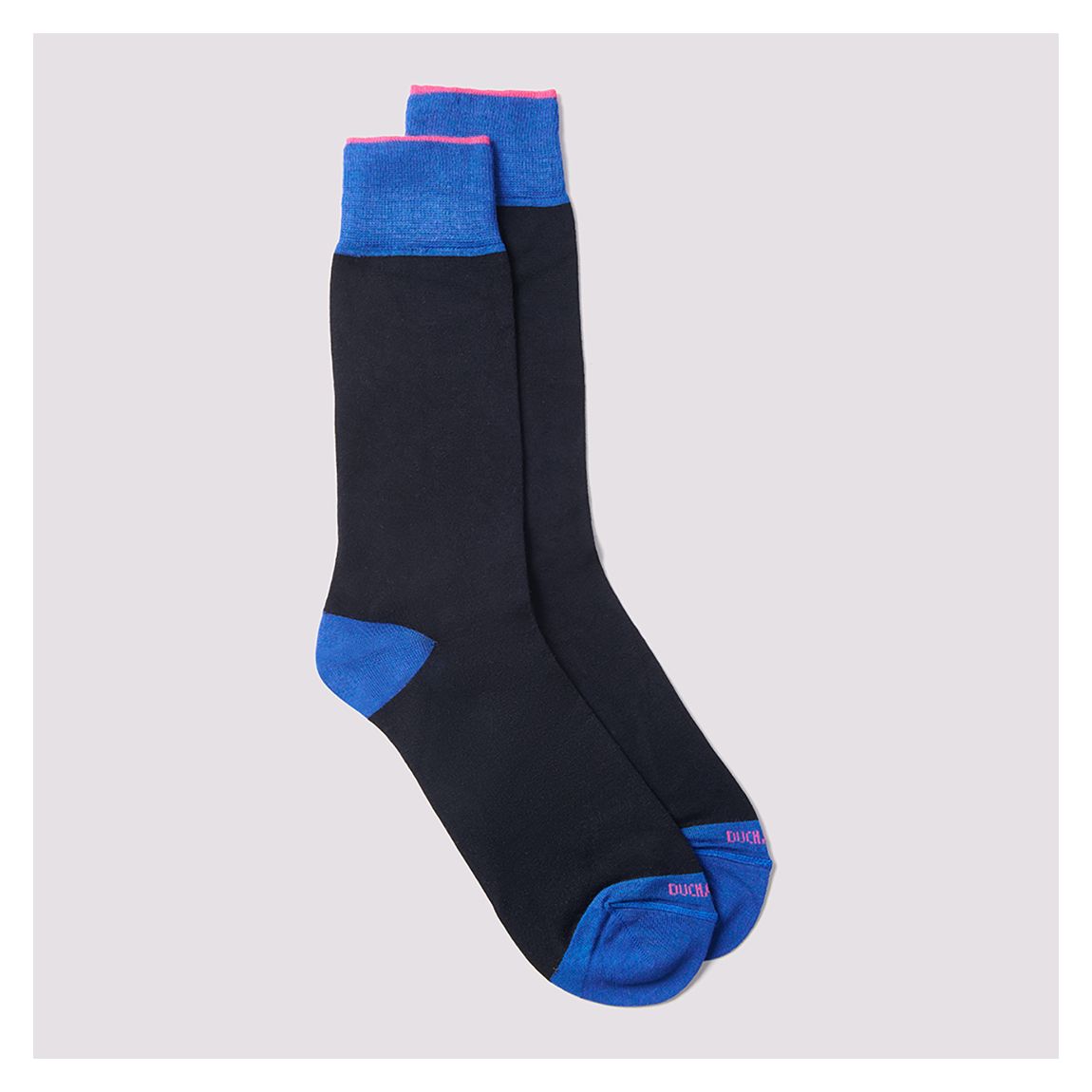 Navy Contrast Heel Cotton Blend Socks main product photo