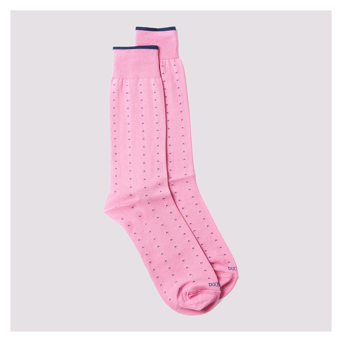 Pink Dotted Cotton Blend Socks main product photo