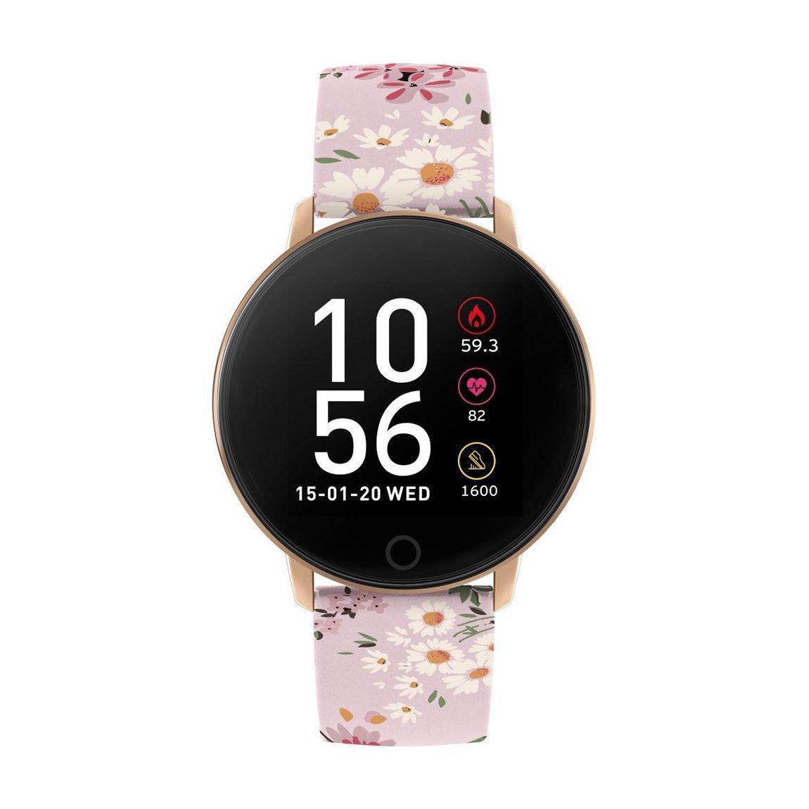 Unisex Black & Pink Reflex Smart Watch 42mm main product photo